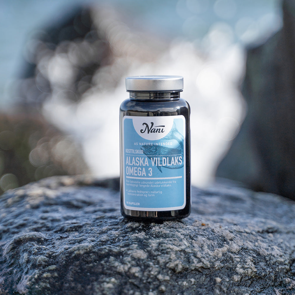 Alaska Vildlaks Omega-3 | 180 kapsler – Nani Fiskeolie