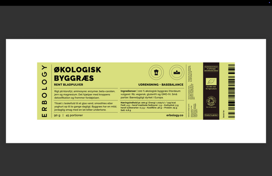 Økologisk byggræs pulver | Barley Grass detox – Nordic Health