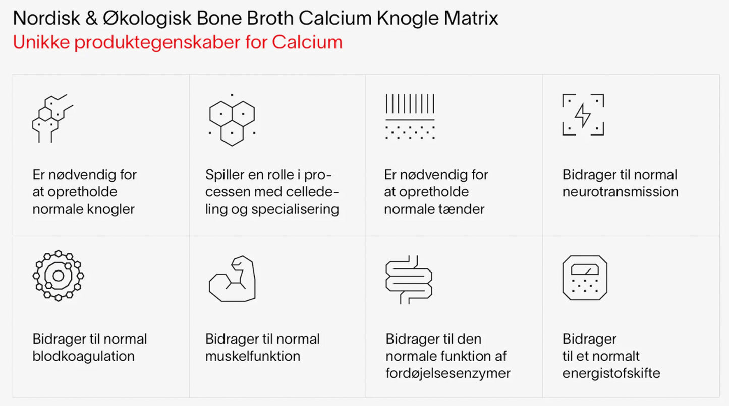 Økologisk Calcium Knogle Matrix | Naturligt & Bæredygtigt