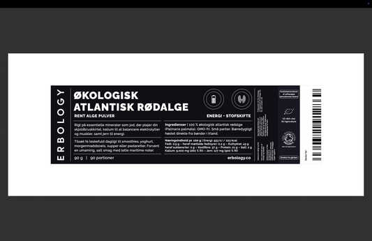 Økologisk Atlantic Dulse | Rødalge pulver med jod – Nordic Health