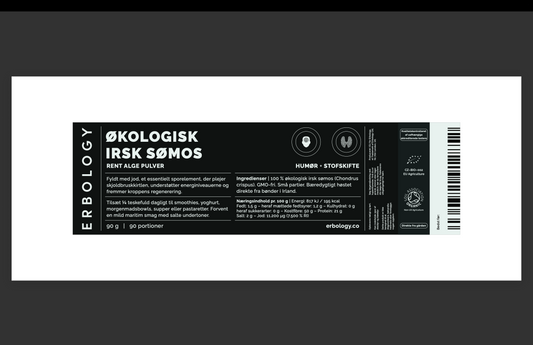 Økologisk Irish Sea Moss | Sømos pulver med jod