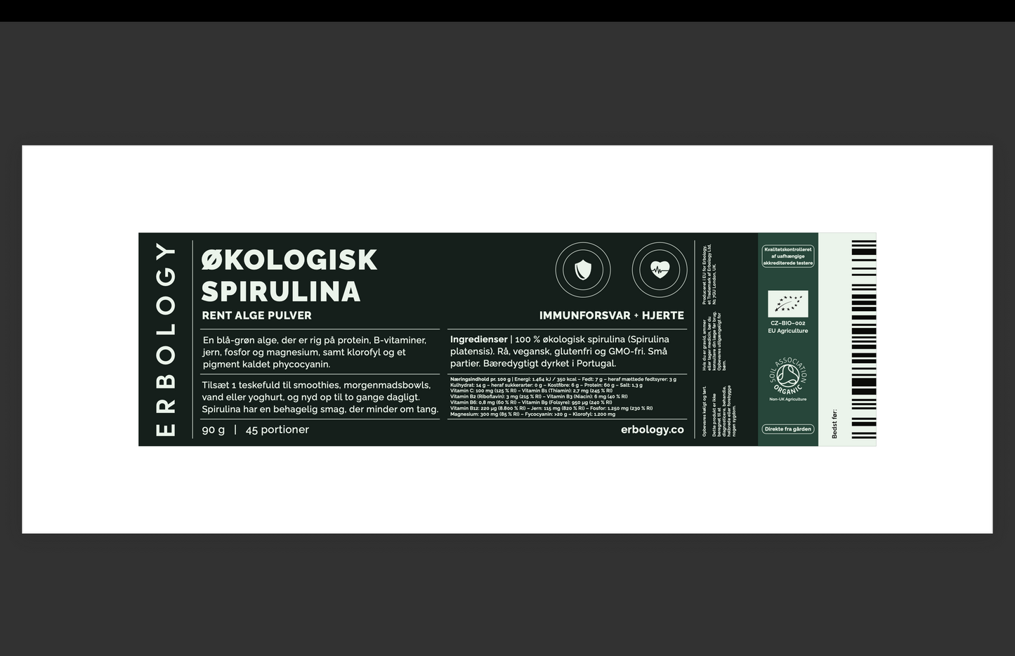 Økologisk Spirulina Pulver – Proteinrig Superfood