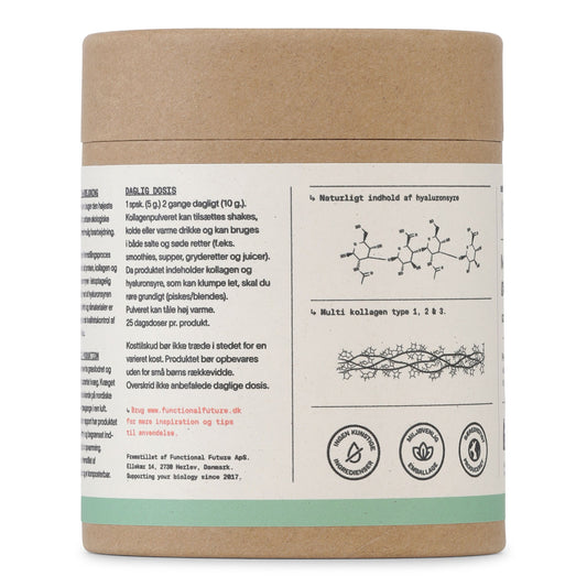 Økologisk Bone Broth Kollagenpulver | Biotilgængeligt & Rent