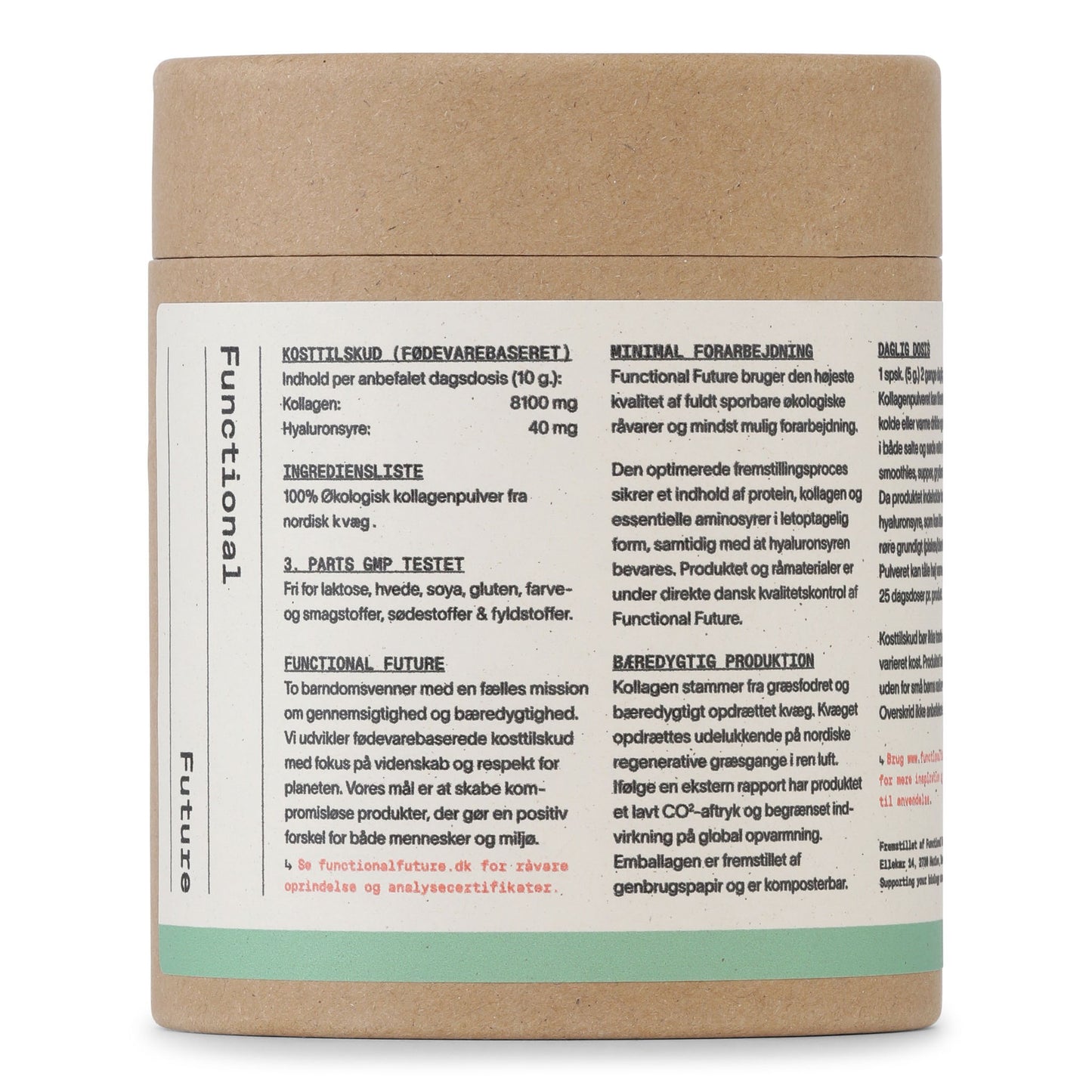 Økologisk Bone Broth Kollagenpulver | Biotilgængeligt & Rent