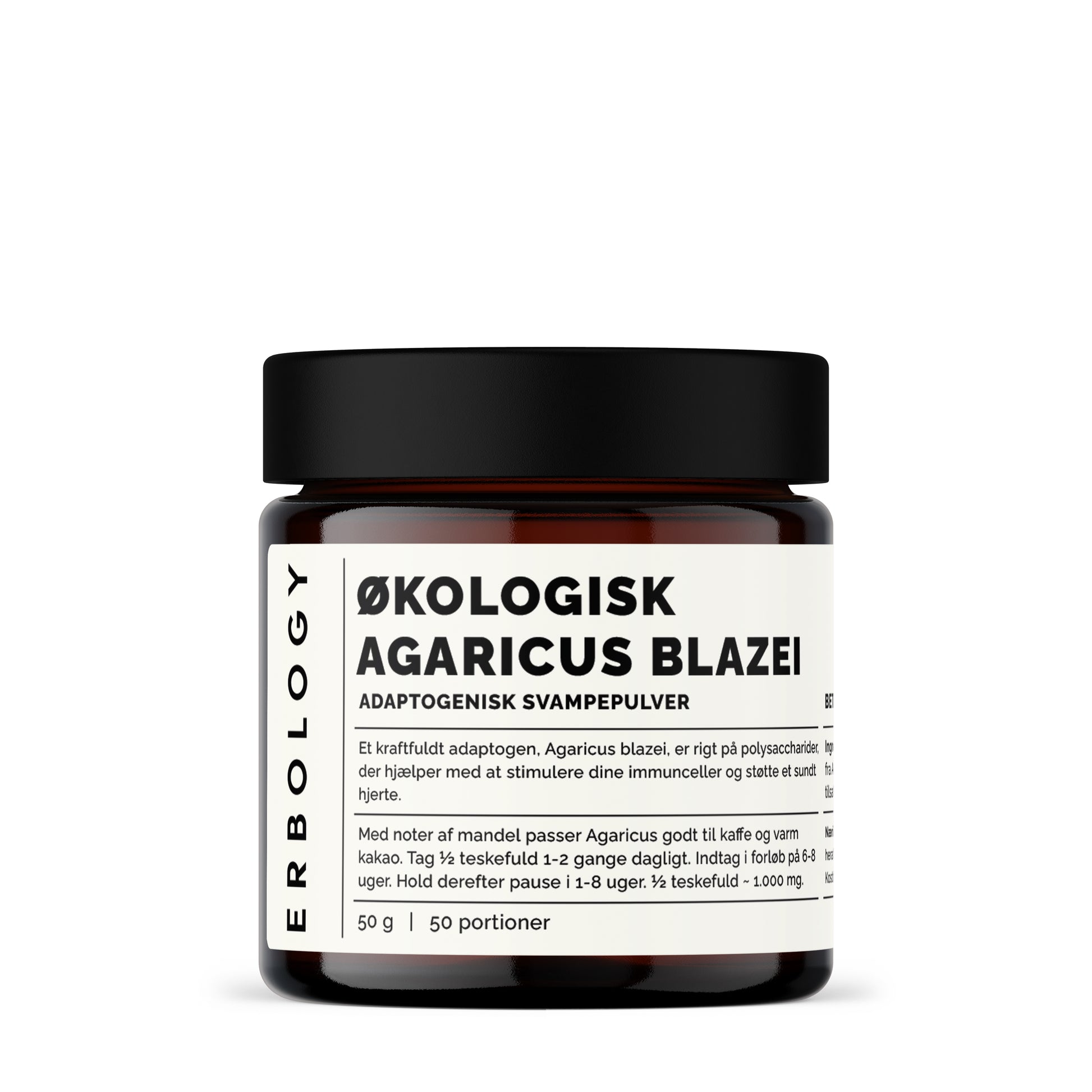 Økologisk Agaricus Blazei - Adaptogenisk pulver | Nordic Health