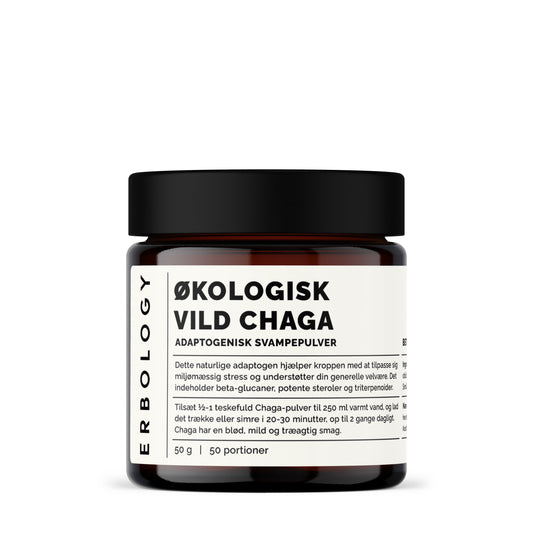 Økologisk Vild Chaga Pulver | Adaptogen & Velvære